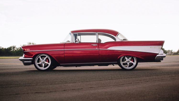 1957, Chevrolet, Bel, Air, Resto, Mod, Cars HD Wallpaper Desktop Background