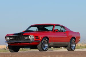 1970, Ford, Mustang, Mach 1, Fastback, Red, Cars