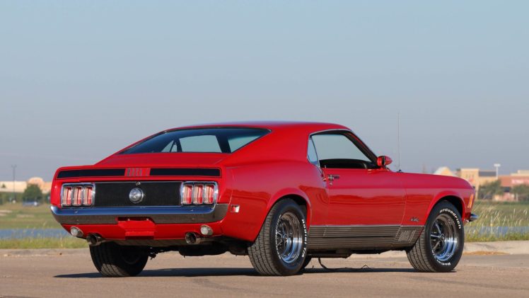 1970, Ford, Mustang, Mach 1, Fastback, Red, Cars HD Wallpaper Desktop Background