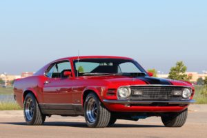 1970, Ford, Mustang, Mach 1, Fastback, Red, Cars