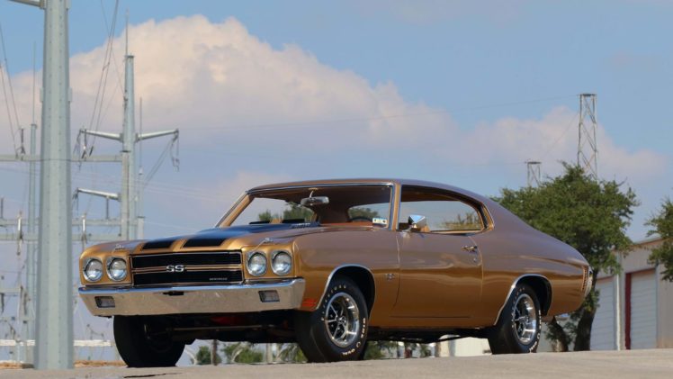 1970, Chevrolet, Chevelle, Ls6, 454, Coupe, Cars, Gold HD Wallpaper Desktop Background