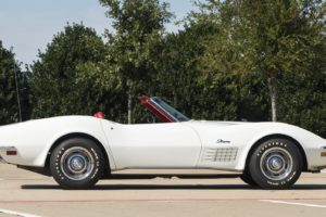 1970, Chevrolet, Corvette,  c3 , Convertible, White