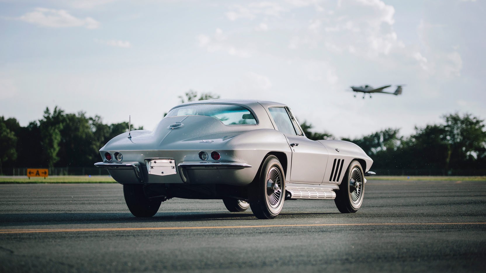 1966, Chevrolet, Corvette,  c2 , Coupe, Silver Wallpaper