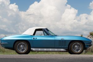 1966, Chevrolet, Corvette,  c2 , Convertible, Blue