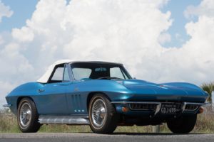 1966, Chevrolet, Corvette,  c2 , Convertible, Blue