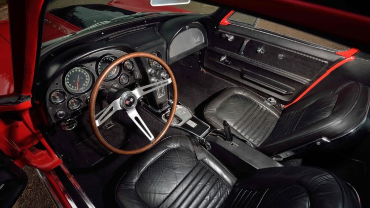 1967, Chevrolet, Corvette,  c2 , Coupe, Cars, Red HD Wallpaper Desktop Background