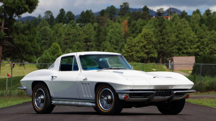 1966, Chevrolet, Corvette,  c2 , Coupe, White HD Wallpaper Desktop Background