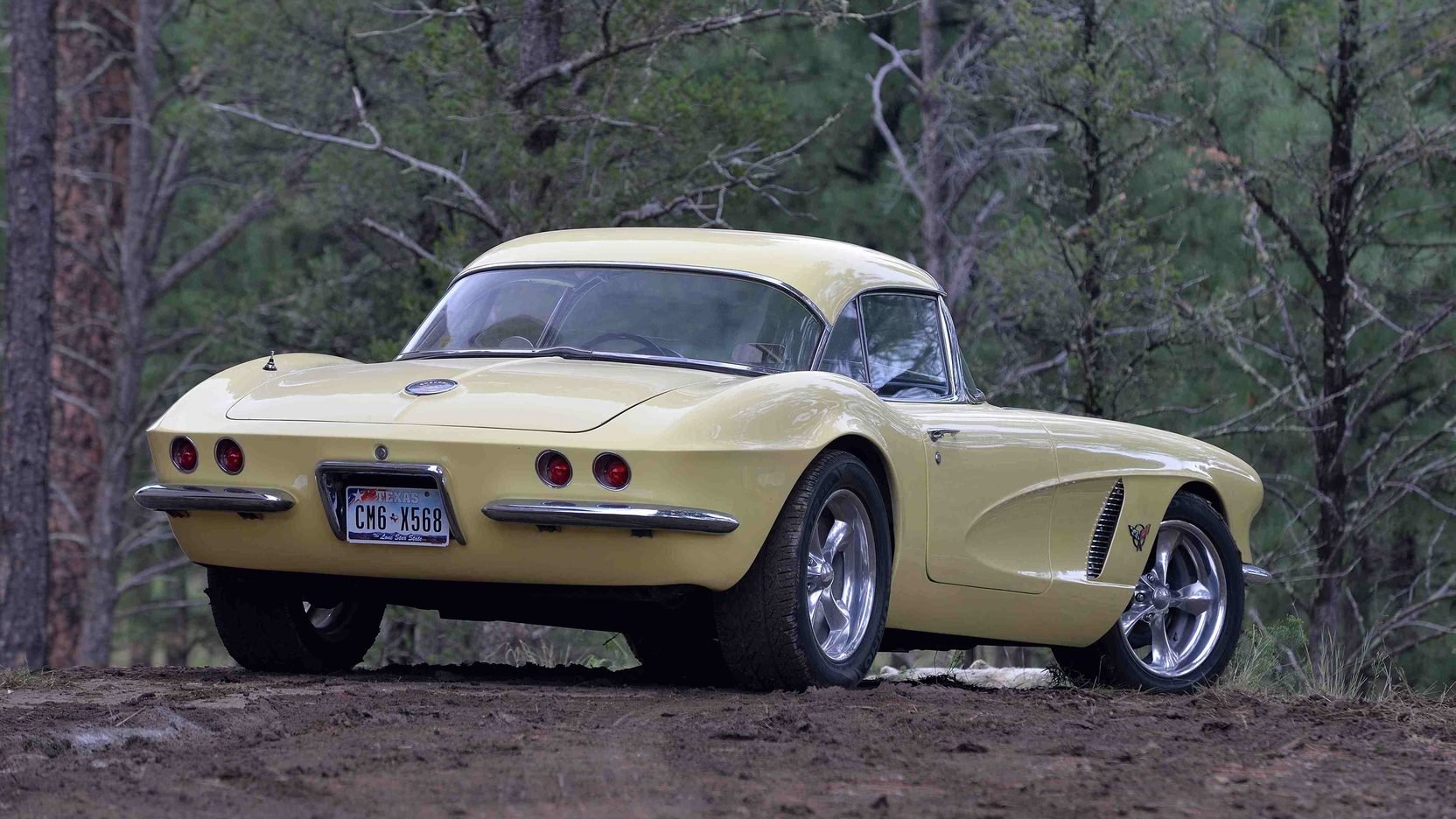 1962, Chevrolet, Corvette,  c1 , Convertible, Cars, Yellow Wallpaper