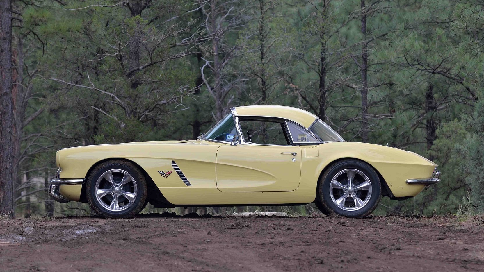 1962, Chevrolet, Corvette,  c1 , Convertible, Cars, Yellow Wallpaper