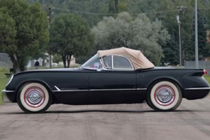 1954, Chevrolet, Corvette,  c1 , Roadster, Cars, Black