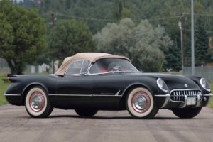1954, Chevrolet, Corvette,  c1 , Roadster, Cars, Black