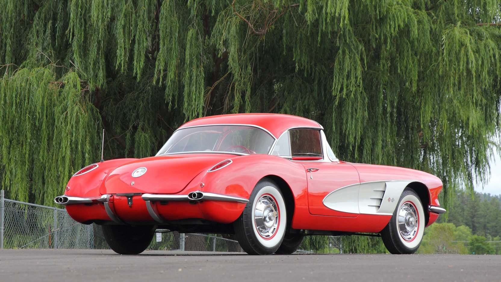 1960, Chevrolet, Corvette,  c1 , Convertible, Cars, Red Wallpaper