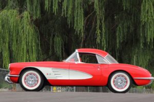 1960, Chevrolet, Corvette,  c1 , Convertible, Cars, Red