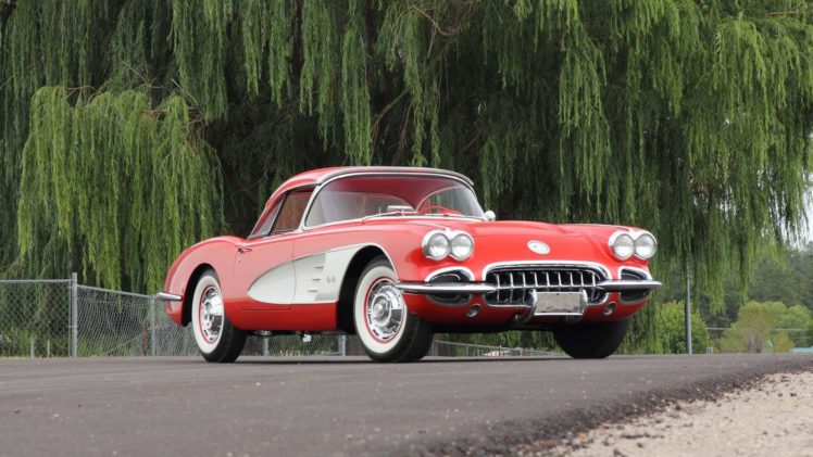 1960, Chevrolet, Corvette,  c1 , Convertible, Cars, Red HD Wallpaper Desktop Background