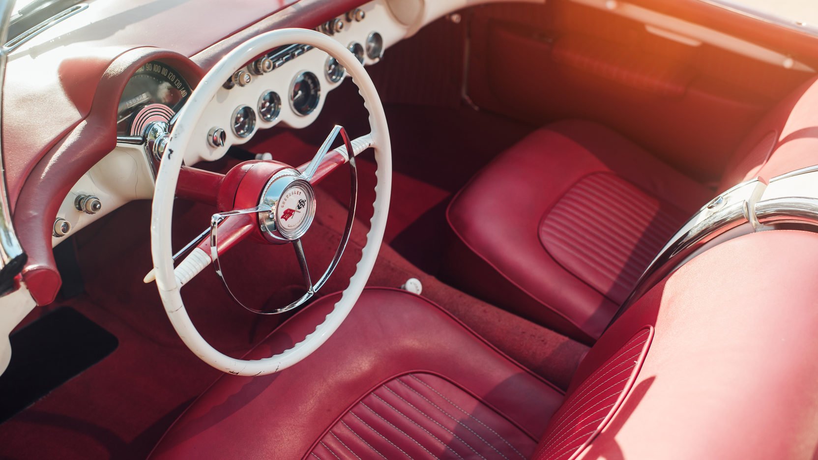 1953, Chevrolet, Corvette,  c1 , Roadster, Cars, White Wallpaper