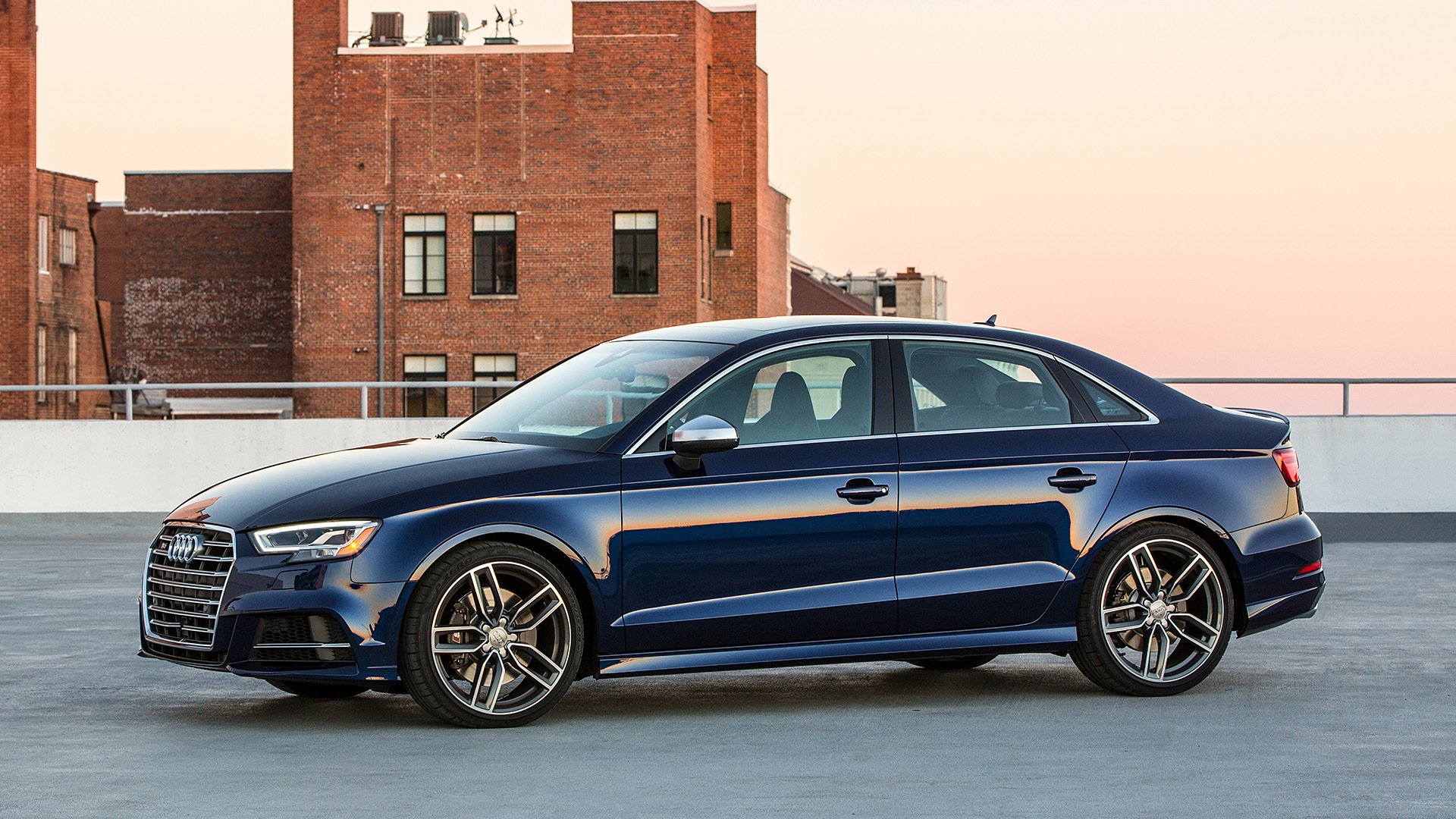 2016, Audi,  s3 , Cars, Sedan, Blue Wallpaper