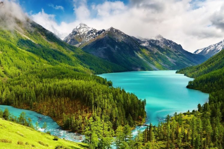 , Naturaleza, Lago, Bosque, Montay HD Wallpaper Desktop Background