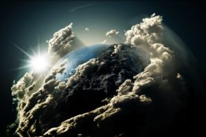 clouds, Earth, Planets, Sky, Sun