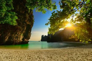 nature, Landscape, Beach, Thailand, Sunset, Island, Sea