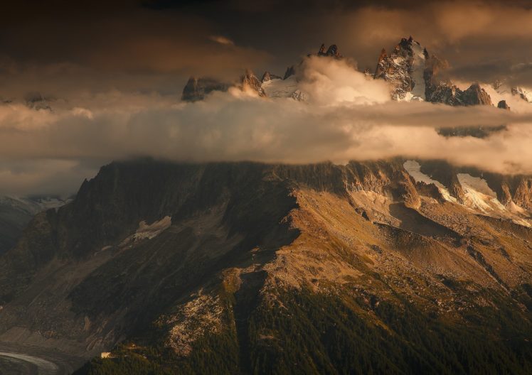 photography, Nature, Landscape, Mountains, Sunset, Clouds, Storm HD Wallpaper Desktop Background