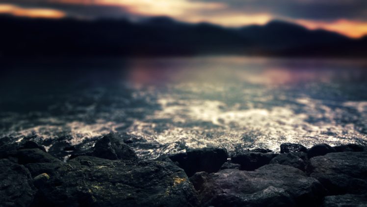 stones, Water, Nature HD Wallpaper Desktop Background