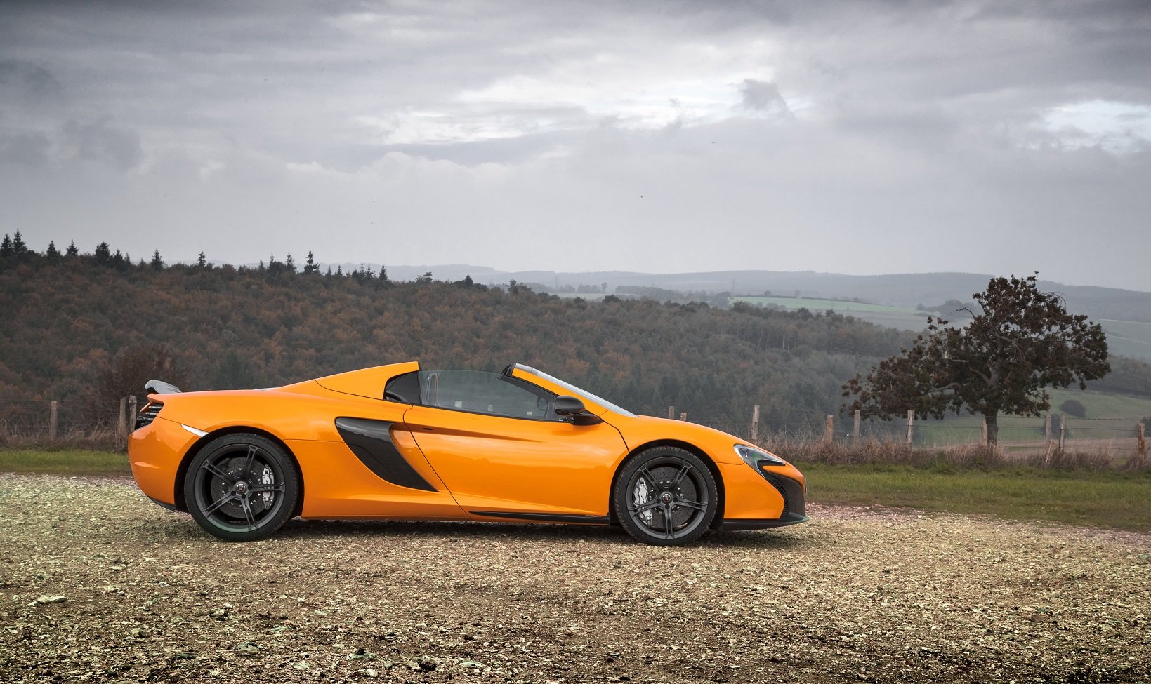 , Mclaren, 650, Spider, Uk spec, Cars, Orange, 2014 Wallpaper