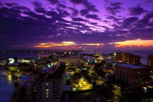 cancun, At, Twilight, Mexico