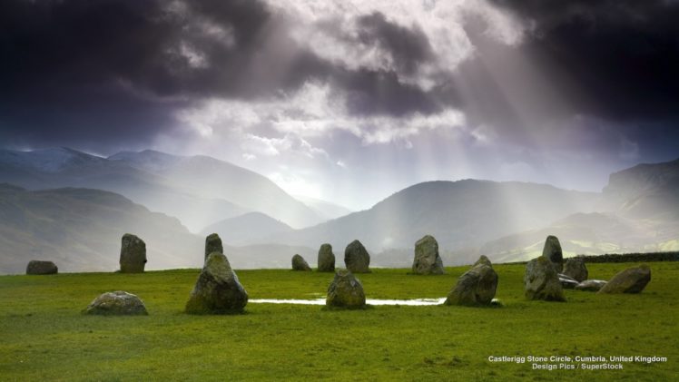 castlerigg, Stone, Circle, Cumbria, United, Kingdom HD Wallpaper Desktop Background