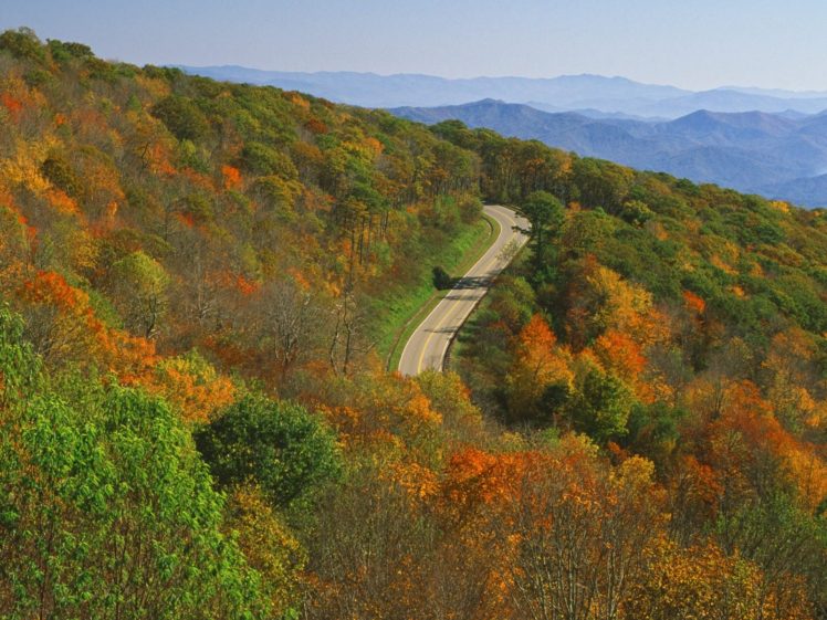 cherohala, Skyway, Unicoi, Mountains, North, Carolina HD Wallpaper Desktop Background