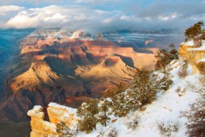 clearing, Winter, Grand, Canyon, National, Park, Arizona