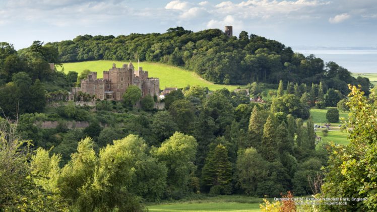 dunster, Castle, Exmoor, National, Park, England HD Wallpaper Desktop Background