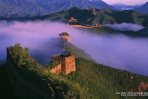 great, Wall, Of, China, During, The, Golden, Hour