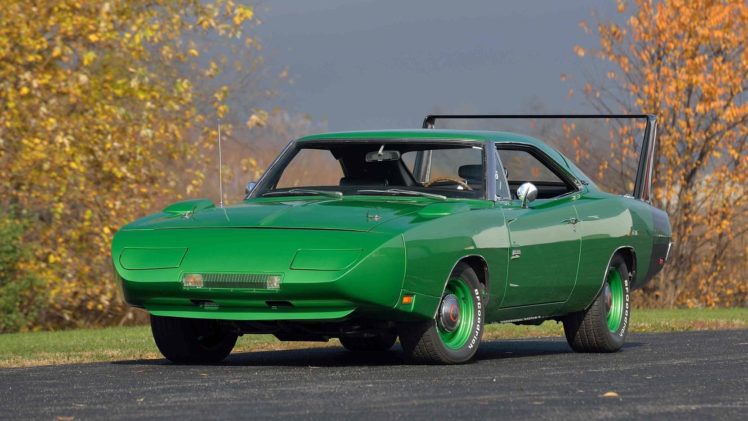 1969, Dodge, Hemi, Daytona, Cars, Green HD Wallpaper Desktop Background
