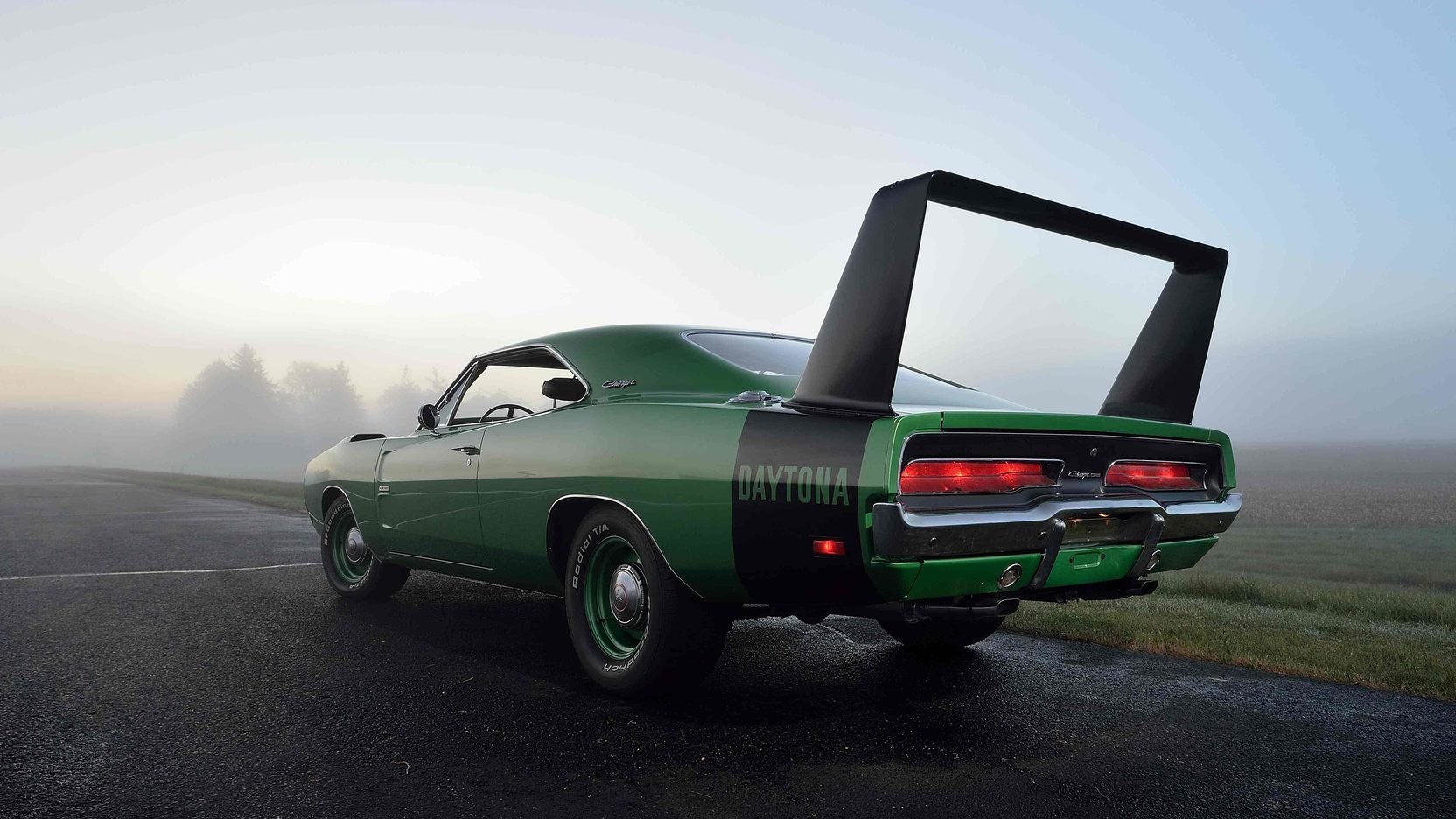 1969, Dodge, Hemi, Daytona, Cars, Green Wallpaper