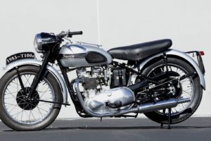 1953, Triumph, T100c, Motorcycles