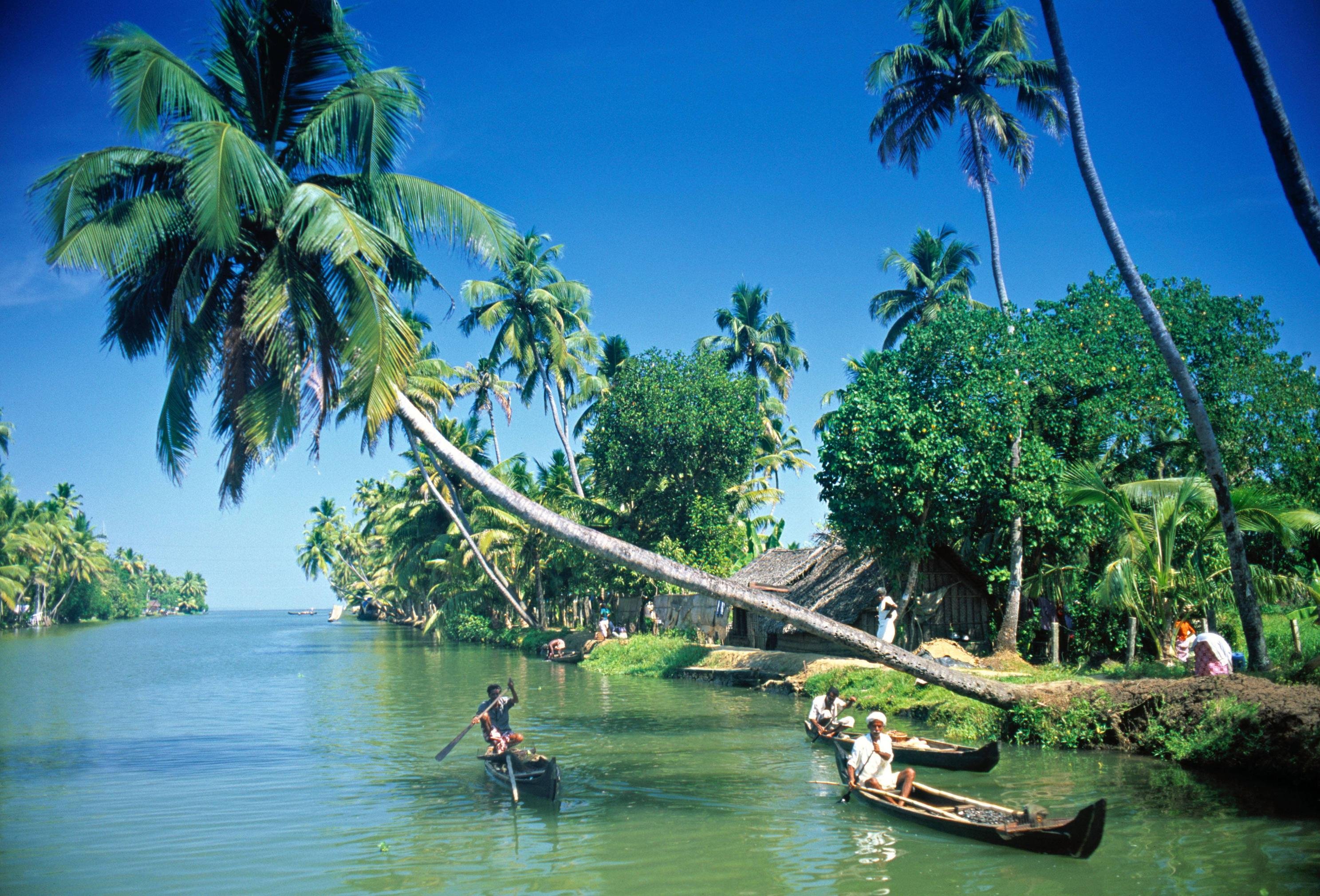 kochi, Kerala, Blues, Back, Water, Lagoons, Sunset, Beach, Ship, Channels, Chinese, Nets, Skyscraper, Water, City,  11 Wallpaper