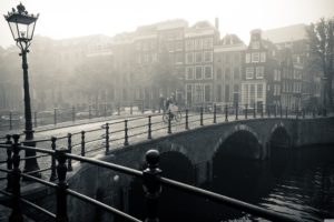 misty, Amsterdam wallpaper 3840x2160