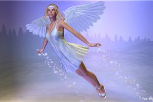 angels, 3d, Graphics, Fantasy, Girls, Angel, Fairy
