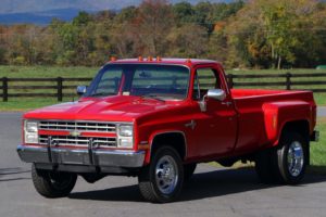 1988, Chevrolet, K30, Dually, Pickup, Truck, Red