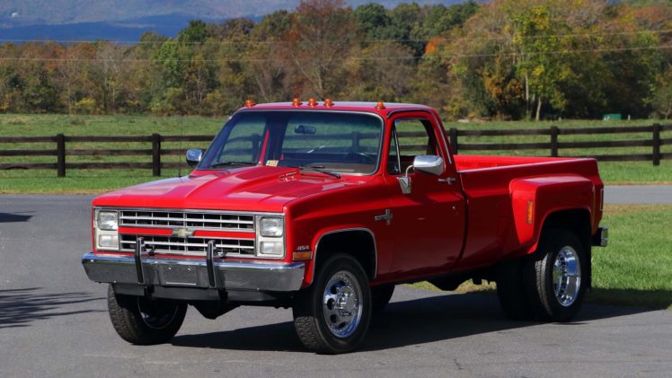 1988, Chevrolet, K30, Dually, Pickup, Truck, Red HD Wallpaper Desktop Background