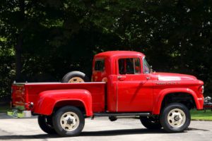 1958, Dodge, Power, Wagon, W100, Pickup, Truck, Red