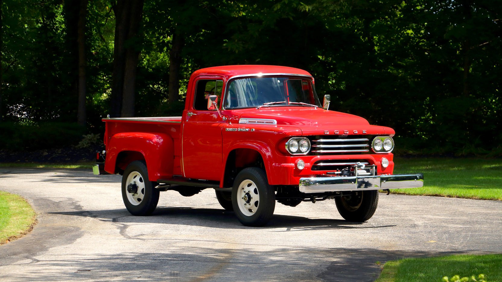 1958 Dodge Power Wagon W100 Pickup Truck Red
