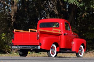 1951, Ford f1, Pickup, Truck, Red