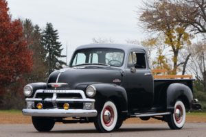 1954, Chevrolet, 3100, 5 window, Pickup, Truck, Black