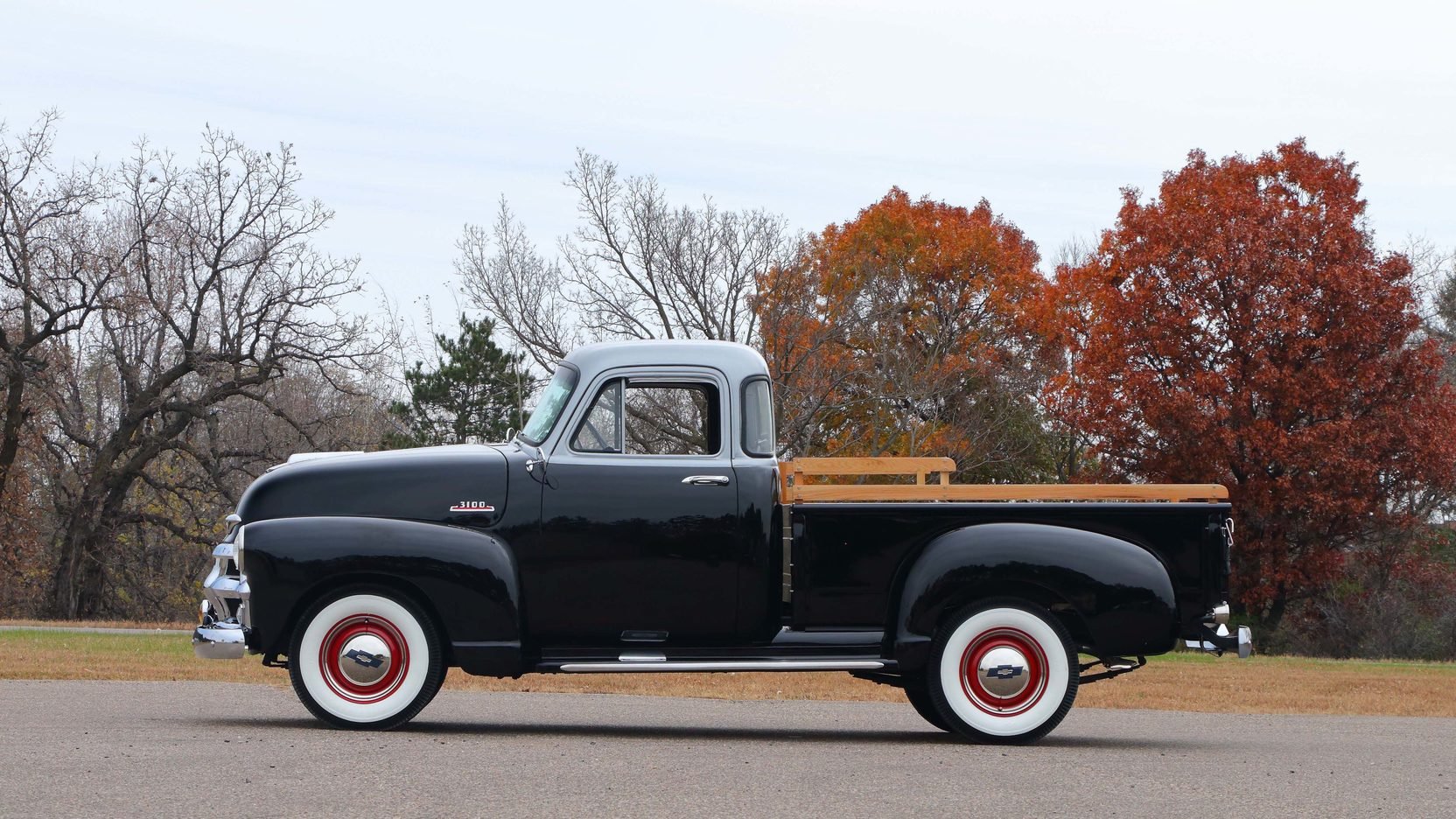 1954, Chevrolet, 3100, 5 window, Pickup, Truck, Black Wallpaper