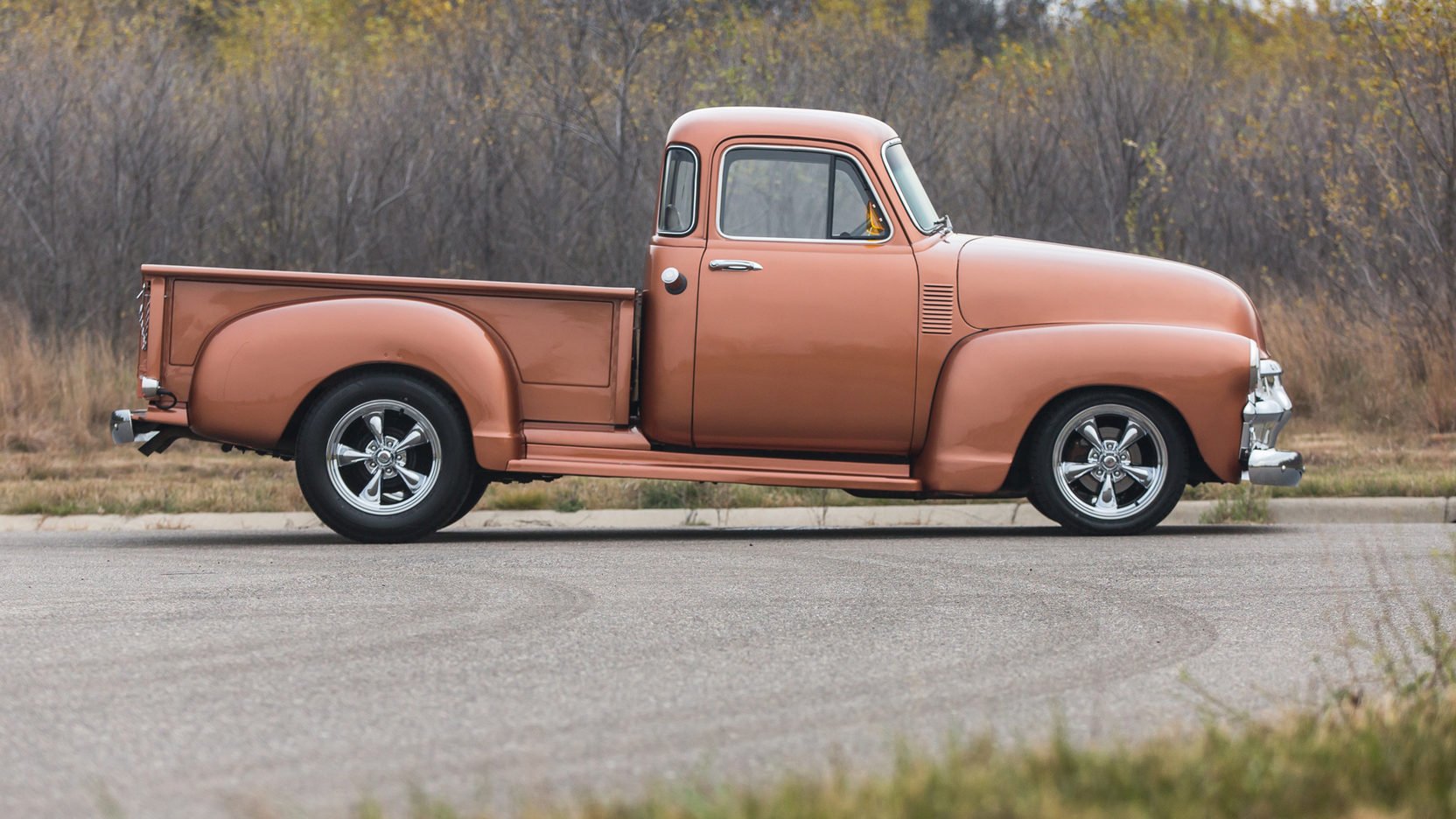 1954, Chevrolet, 3100, Pickup, Truck, Copper Wallpaper