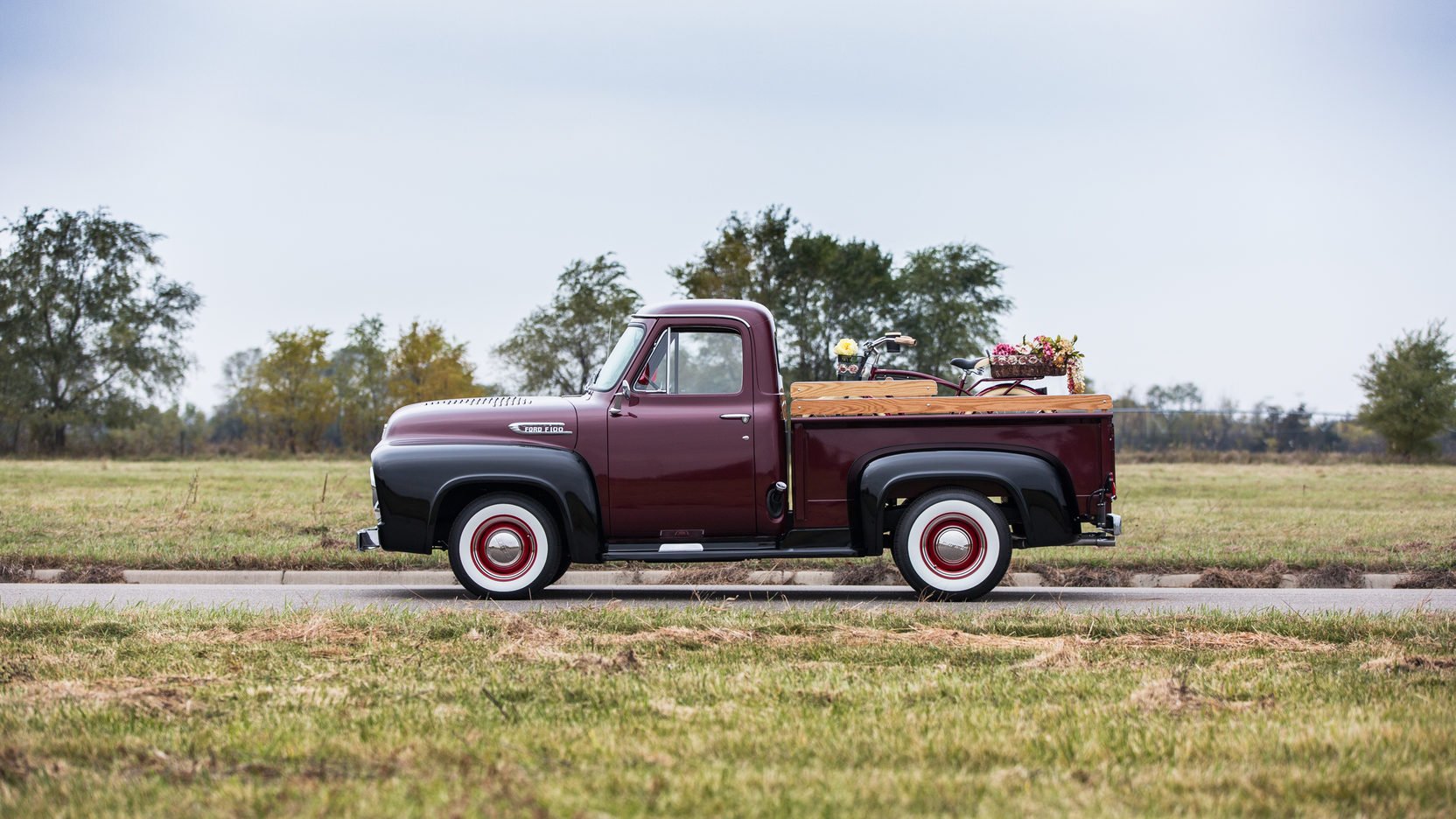 1954, Ford, F100, Pickup, Truck Wallpaper