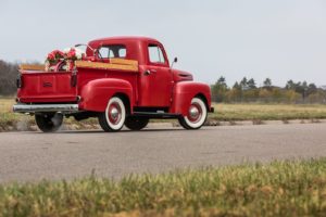 1950, Ford f1, Pickup, Truck, Red
