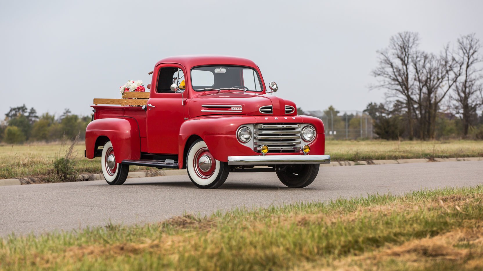 1950, Ford f1, Pickup, Truck, Red Wallpaper