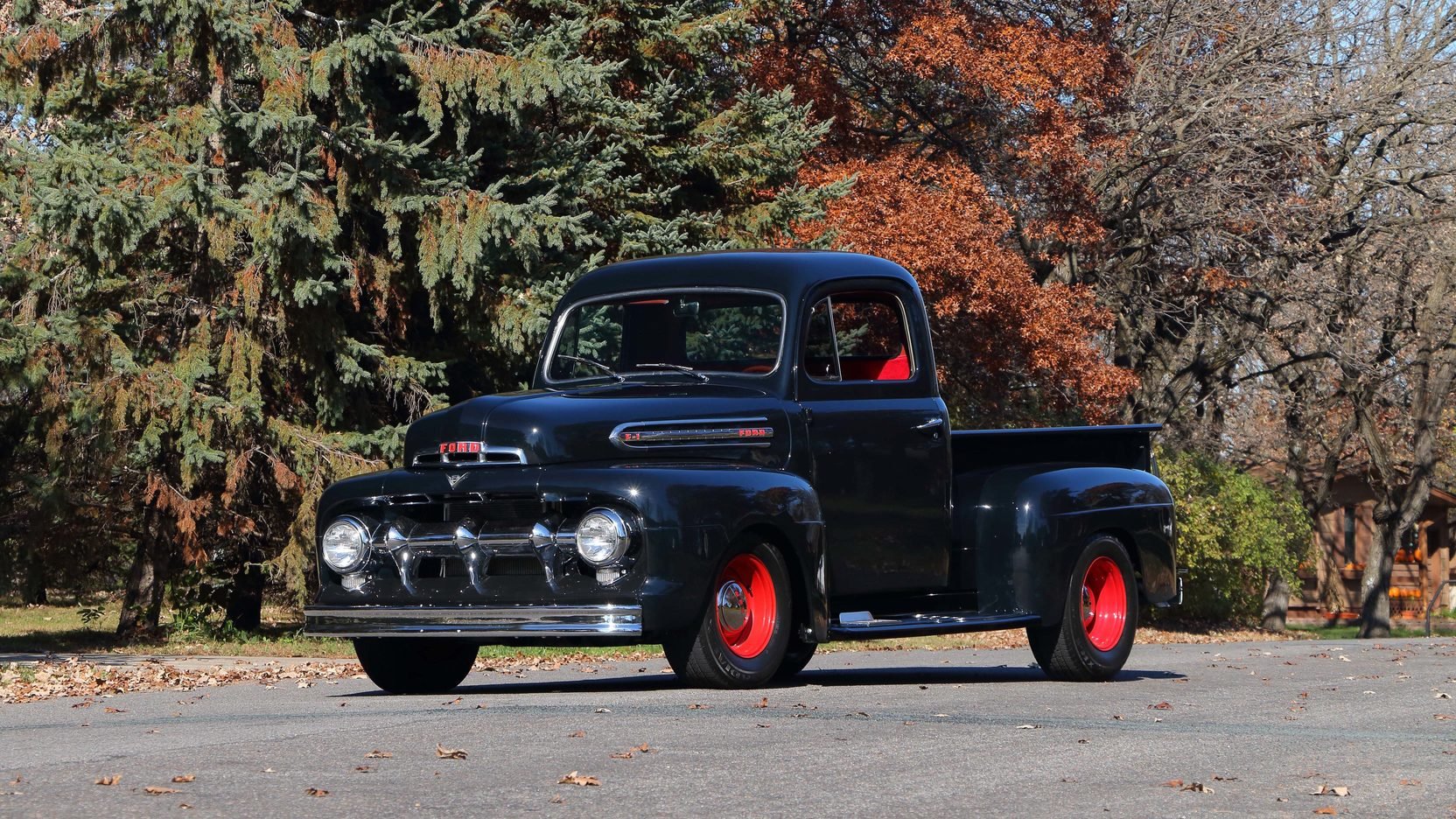 1951, Ford f1, Pickup, Truck, Black Wallpaper
